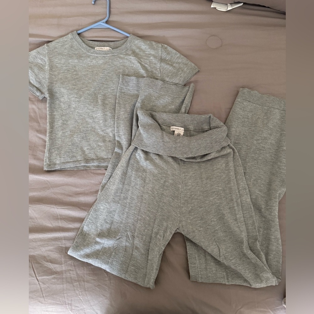 Knit sweater set
